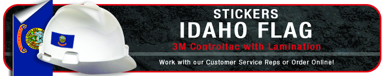 Idaho State Flag Sticker | CustomHardHats.com